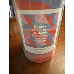 Mary Square Inspirational Jigsaw Puzzle 750 Pieces He Goes Before Me